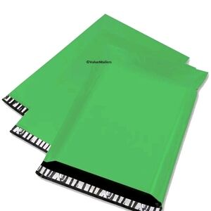 Green Poly Mailers Polymailer Shipping Supplies Unisex Color Solid
